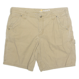 CARHARTT Womens Cargo Shorts Beige UK 12 W34