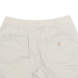 CARHARTT Turn Up Womens Utility Shorts Beige UK 10 W31