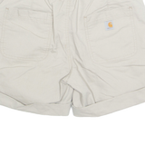 CARHARTT Turn Up Womens Utility Shorts Beige UK 10 W31
