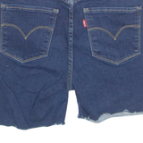 LEVI'S Cut Off Stretch Womens Denim Shorts Blue S W28