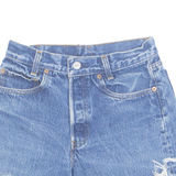 LEVI'S Cut Off 701xx Student Womens Denim Shorts Blue S W24