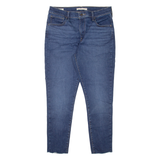 LEVI'S 720 High Rise BIG E Womens Jeans Blue Slim Skinny Denim Stone Wash W31 L25