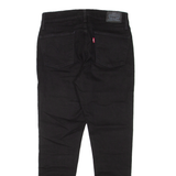 LEVI'S 710 Womens Jeans Black Slim Skinny Denim W28 L26