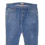 TOMMY HILFIGER Cropped Randy Mens Jeans Blue Relaxed Tapered Denim W36 L24