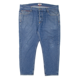 TOMMY HILFIGER Cropped Randy Mens Jeans Blue Relaxed Tapered Denim W36 L24
