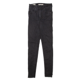 LEVI'S Mile High BIG E Womens Jeans Black Slim Skinny Denim W23 L28
