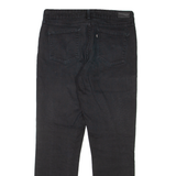 LEVI'S Womens Jeans Black Regular Straight Denim W30 L29