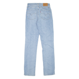 LEVI'S 724 High Rise BIG E Womens Jeans Blue Regular Straight Denim Stone Wash W25 L30