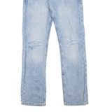 GUESS Distressed Womens Jeans Blue Slim Straight Denim Stone Wash W29 L31
