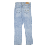 GUESS Distressed Womens Jeans Blue Slim Straight Denim Stone Wash W29 L31