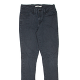 LEVI'S 711 Womens Jeans Black Slim Skinny Denim W24 L32