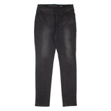 LEVI'S Mid Rise Womens Jeans Black Slim Skinny Denim Stone Wash W28 L32
