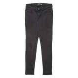 LEVI'S 711 Womens Jeans Black Slim Skinny Denim W29 L31