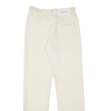 CALVIN KLEIN Womens Jeans Beige Regular Straight Denim W27 L31
