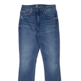 TOMMY HILFIGER Santana High Rise Womens Jeans Blue Slim Skinny Denim Stone Wash W24 L30