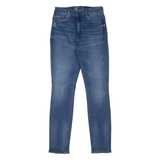 TOMMY HILFIGER Santana High Rise Womens Jeans Blue Slim Skinny Denim Stone Wash W24 L30