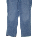 LEE High Waist Womens Jeans Blue Relaxed Straight Denim Stone Wash W34 L28