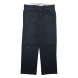 DICKIES Mens Trousers Black Slim Straight W32 L30