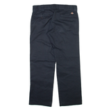DICKIES Mens Trousers Black Slim Straight W32 L30
