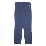 CARHARTT Mens Trousers Blue Slim Straight W31 L34
