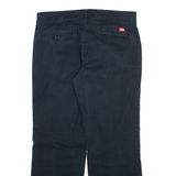 DICKIES Womens Trousers Black Relaxed Straight W34 L28
