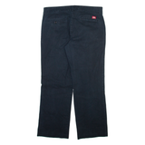 DICKIES Womens Trousers Black Relaxed Straight W34 L28