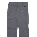 DICKIES Carpenter Womens Trousers Grey Regular Straight W32 L32