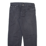 BOSS Mens Trousers Grey Relaxed Straight W36 L31