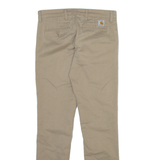 CARHARTT WIP Mens Trousers Beige Slim Straight W29 L32
