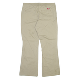 DICKIES Womens Trousers Beige Slim Bootcut W38 L28