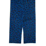 LEON AND HARPER Womens Corduroy Trousers Blue Relaxed Straight W24 L29