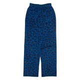 LEON AND HARPER Womens Corduroy Trousers Blue Relaxed Straight W24 L29