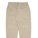 Detachable Legs Mens Trousers Beige Relaxed Straight W34 L32