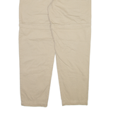 Detachable Legs Mens Trousers Beige Relaxed Straight W34 L32