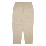 Detachable Legs Mens Trousers Beige Relaxed Straight W34 L32
