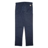 CARHARTT WIP Mens Trousers Blue Slim Straight W30 L32