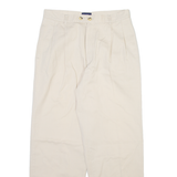 CYRILLUS Mens Trousers Beige Relaxed Straight W28 L27