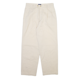 CYRILLUS Mens Trousers Beige Relaxed Straight W28 L27