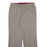 Mens Trousers Brown Regular Straight W32 L30