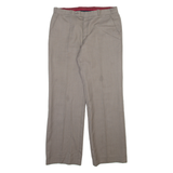 Mens Trousers Brown Regular Straight W32 L30