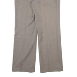 Mens Trousers Brown Regular Straight W32 L30