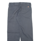 DICKIES Mens Trousers Grey Slim Straight W32 L29