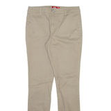DICKIES Womens Trousers Beige Slim Straight W27 L30