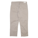LEVI'S Womens Trousers Grey Slim Straight W31 L24