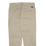 DICKIES Mens Trousers Beige Slim Straight W36 L32