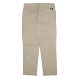 DICKIES Mens Trousers Beige Slim Straight W36 L32