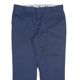 DICKIES 874 Workwear Mens Trousers Blue Regular Straight W42 L30