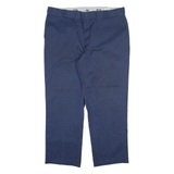 DICKIES 874 Workwear Mens Trousers Blue Regular Straight W42 L30