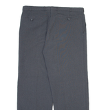 Mens Trousers Grey Regular Straight Wool W34 L28