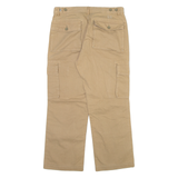 COLONIAL Cargo Mens Trousers Beige Relaxed Straight W33 L27